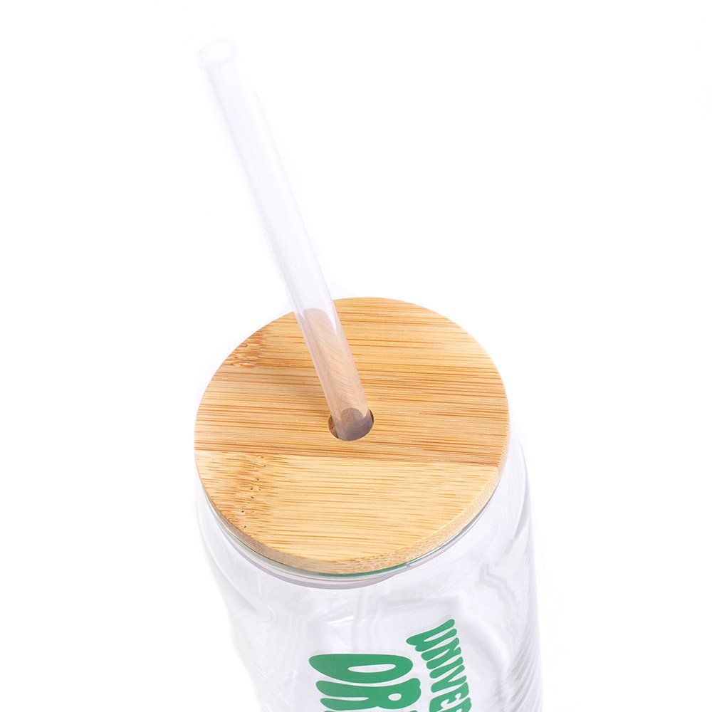 Ducks Spirit, RFSJ, Inc., Green, Shots & Pints, Glass, Home & Auto, Bamboo lid, Silicone straw, 16 ounce, 830866